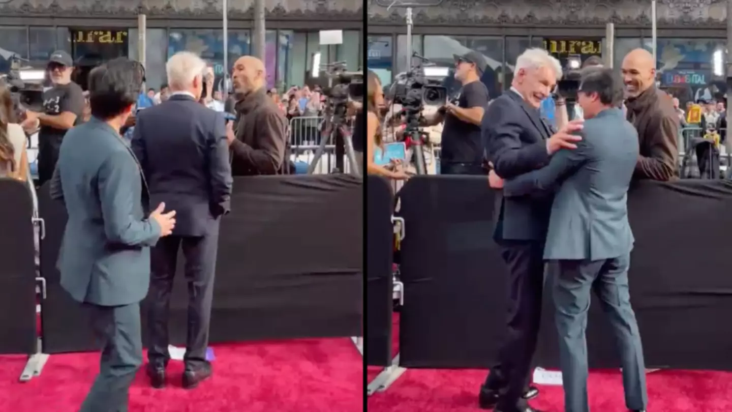 Ke Huy Quan gives Harrison Ford the most wholesome surprise at the Indiana Jones 5 premiere
