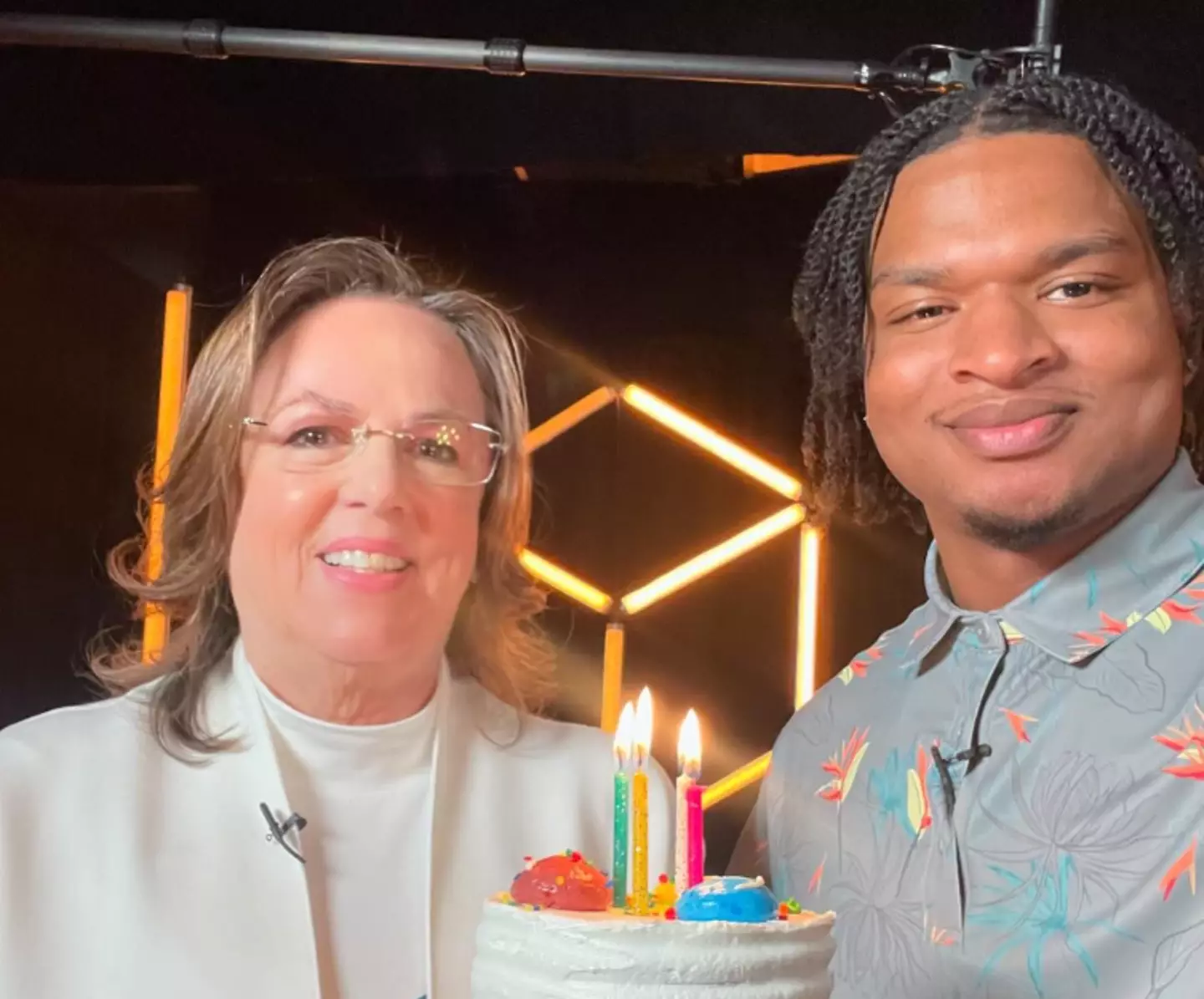 Here's hoping Jamal and Wanda can meet up for Thanksgiving next year. (Instagram/@jamalhinton12)