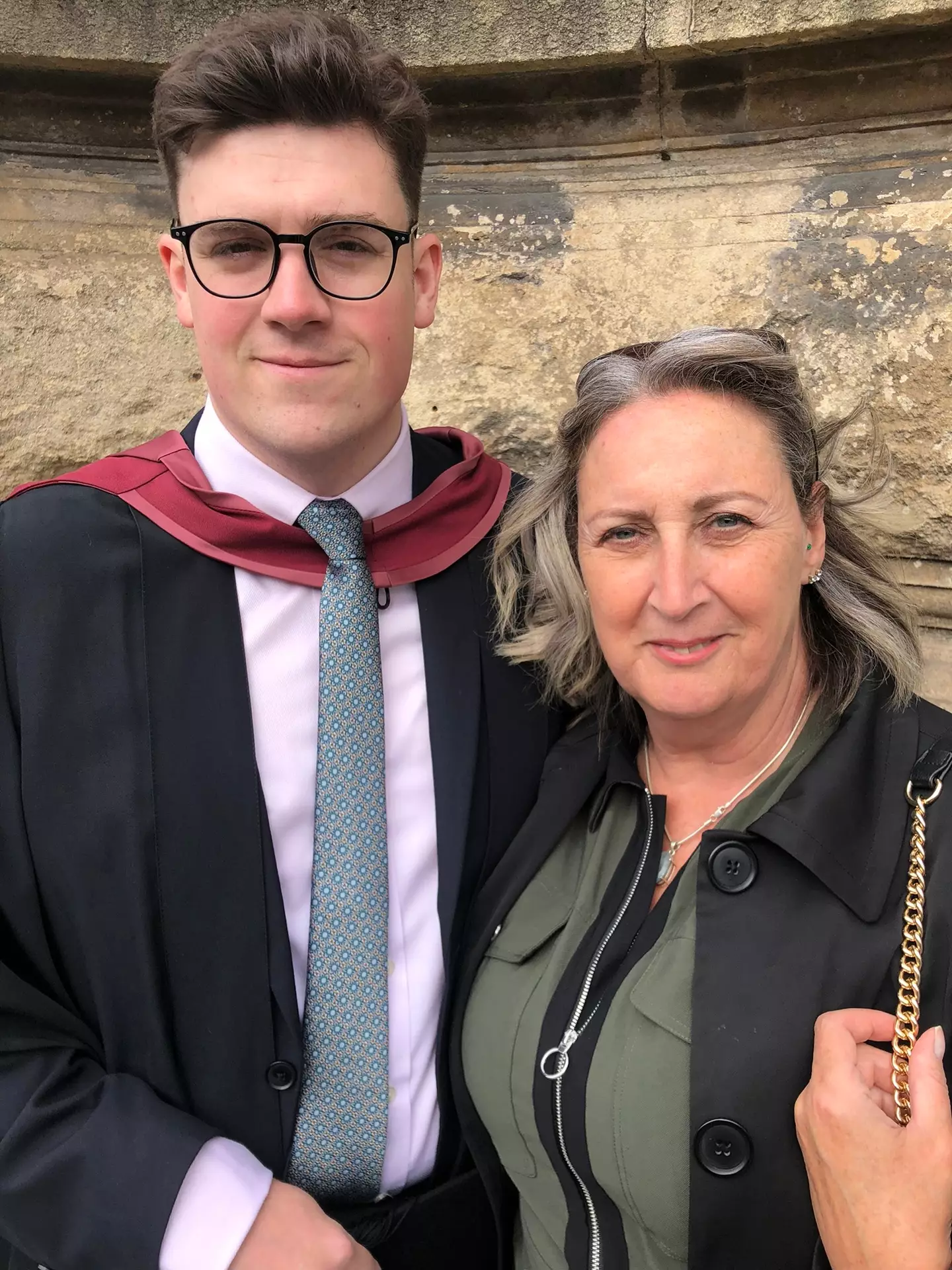 Karen Pooley, pictured alongside her son (Irwin Mitchell/PA Wire)