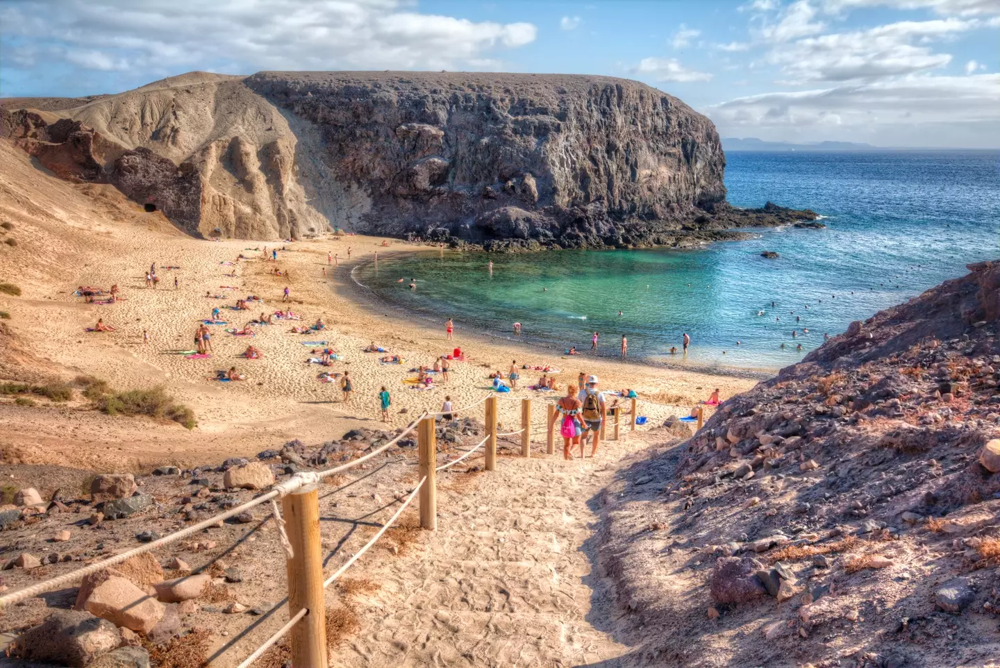 One of the beaches on the southern tip of the island of Lanzarote is Playa Papagayo (Getty Stock Images)