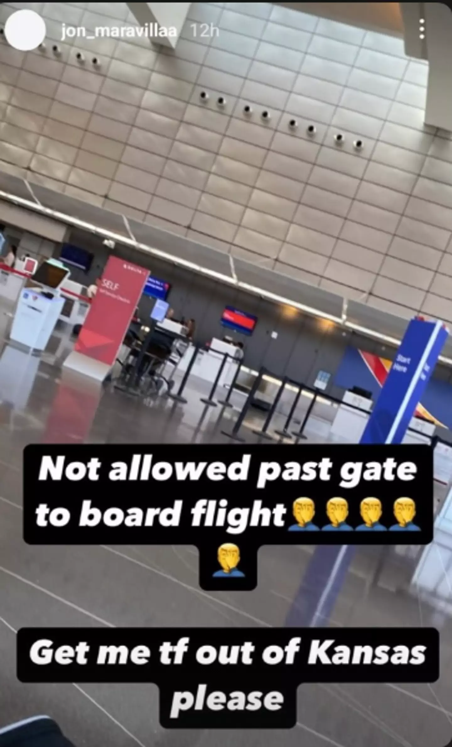 One of the stories Jon shared prior to the collision (Instagram/@Jon_Maravilla)