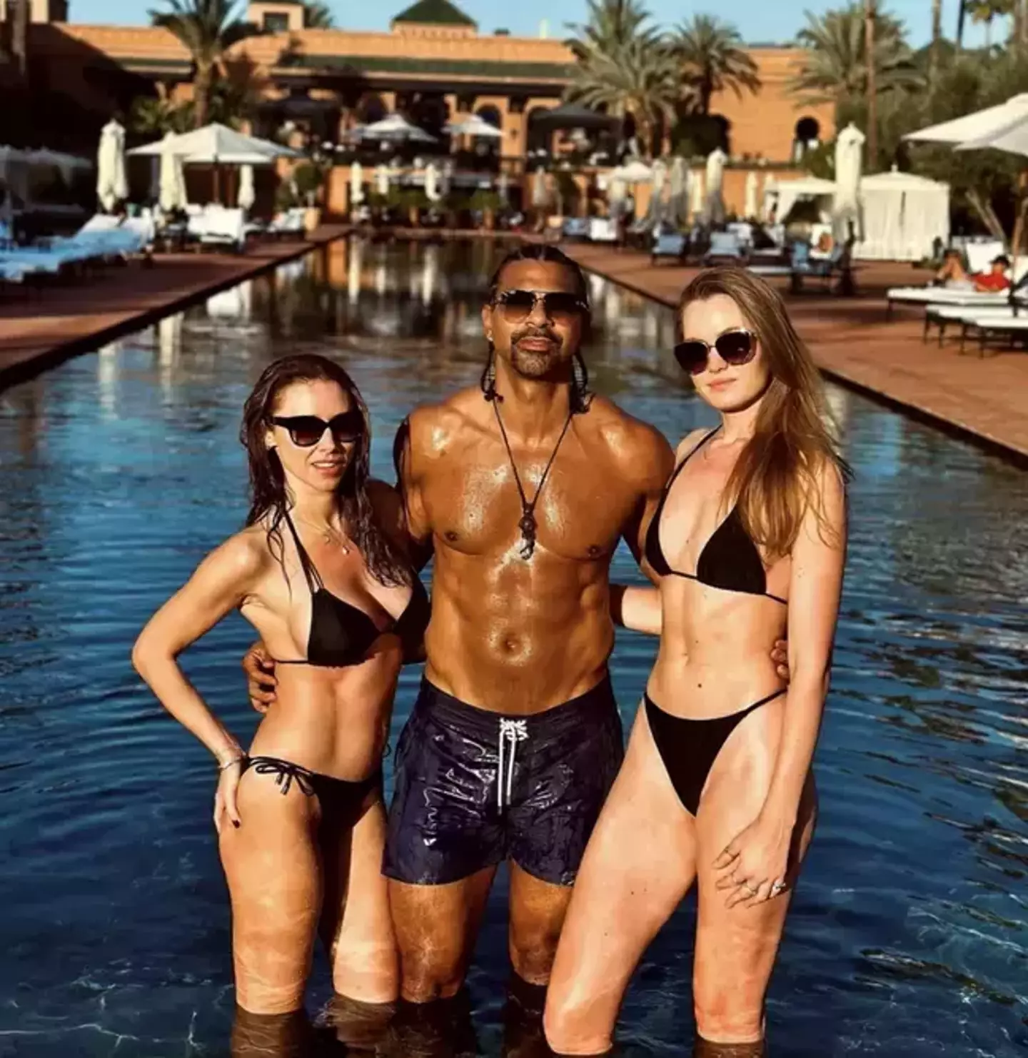 Una Healy, David Haye and Sian Osborne were rumoured to be in a throuple.