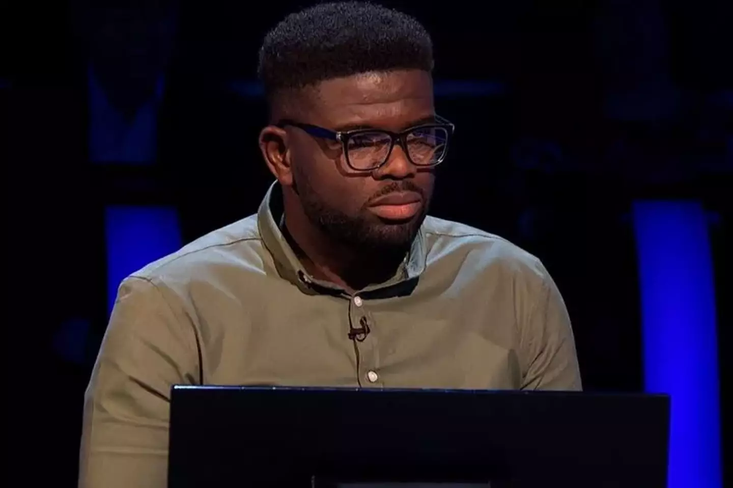 Contestant Segun Olujide, from Cardiff, was stuck.