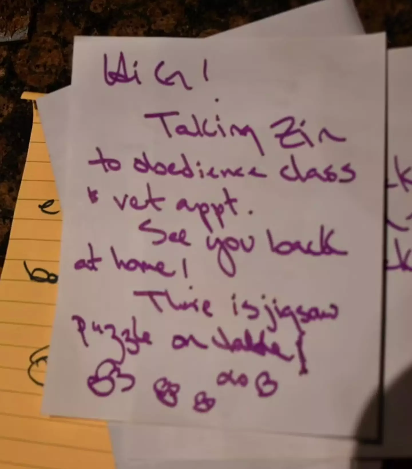 Classical pianist Arakawa also left messages for her husband around the home (Sante Fe Police Department)