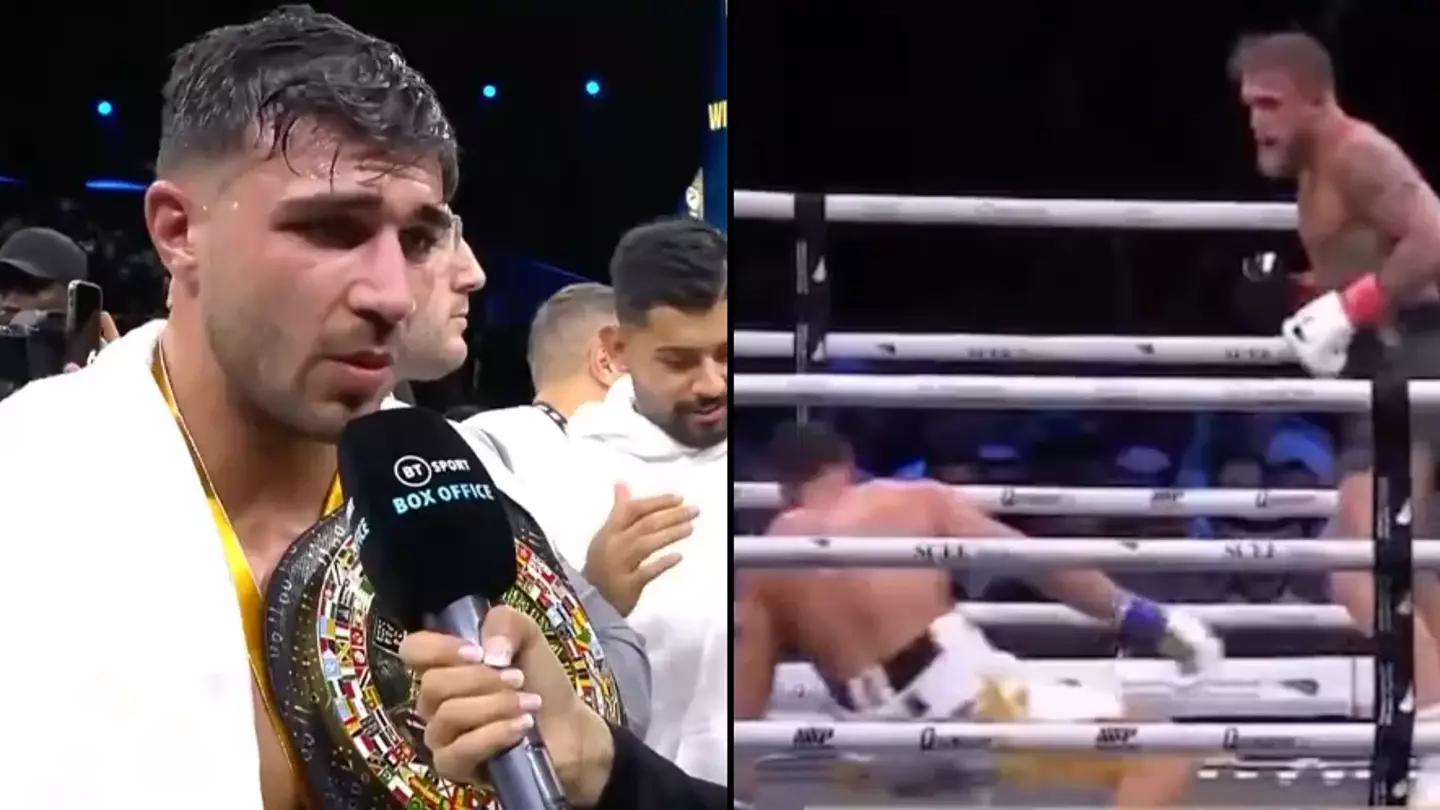Tommy Fury denies Jake Paul knocked him down and says he slipped