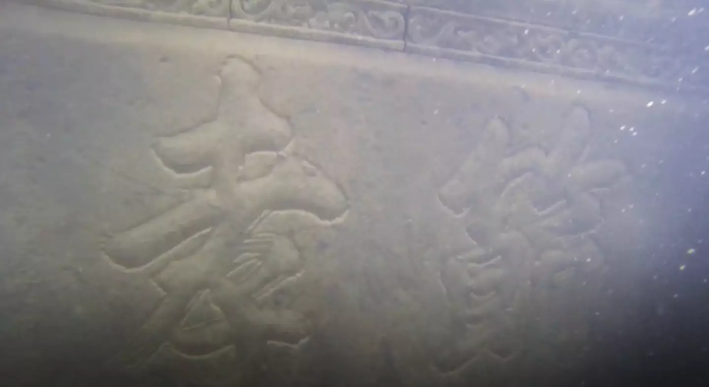 The ancient city has been preserved underwater (YouTube/@CWDiving)