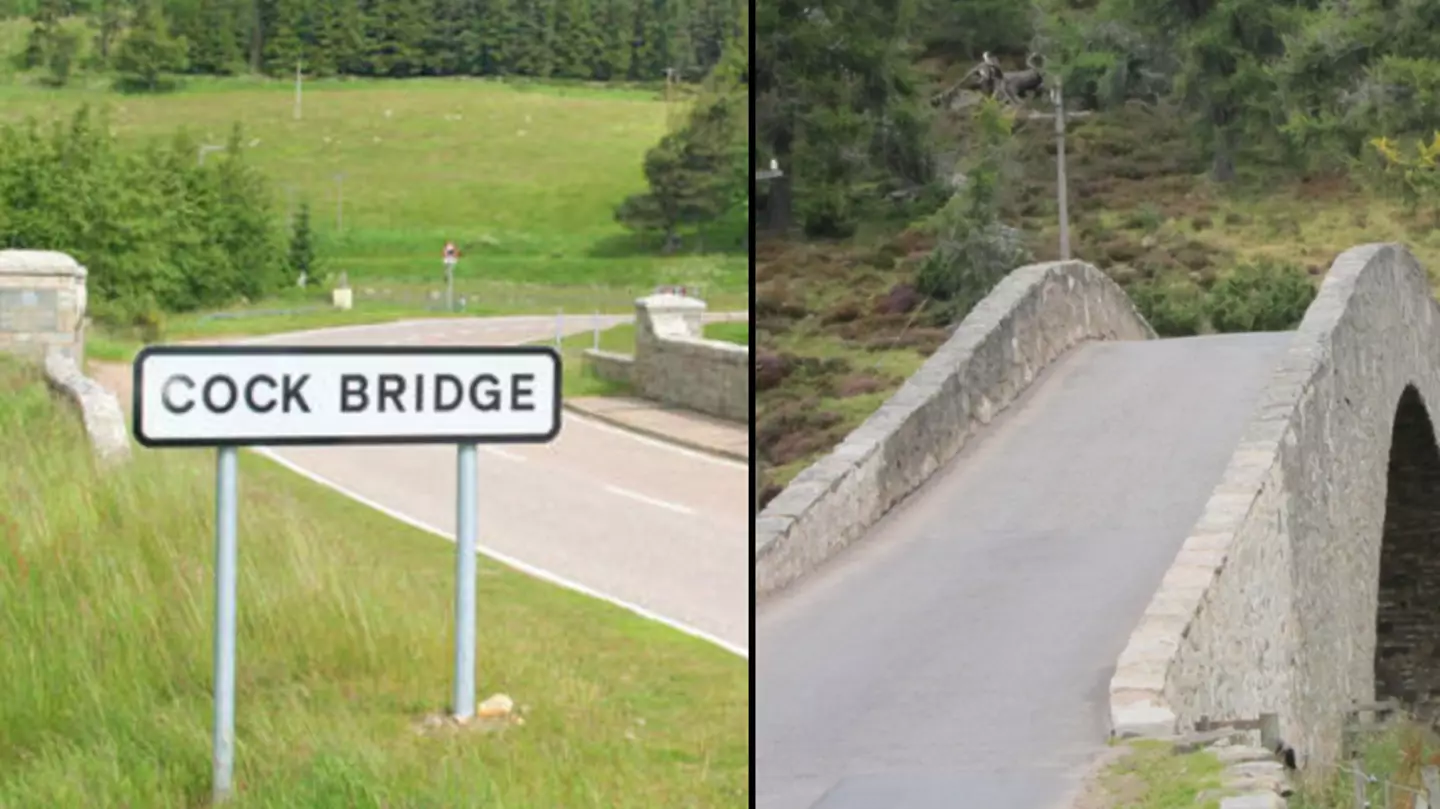 Council looking to implement 'tamper-proof' sign of Cock Bridge because people keep stealing it