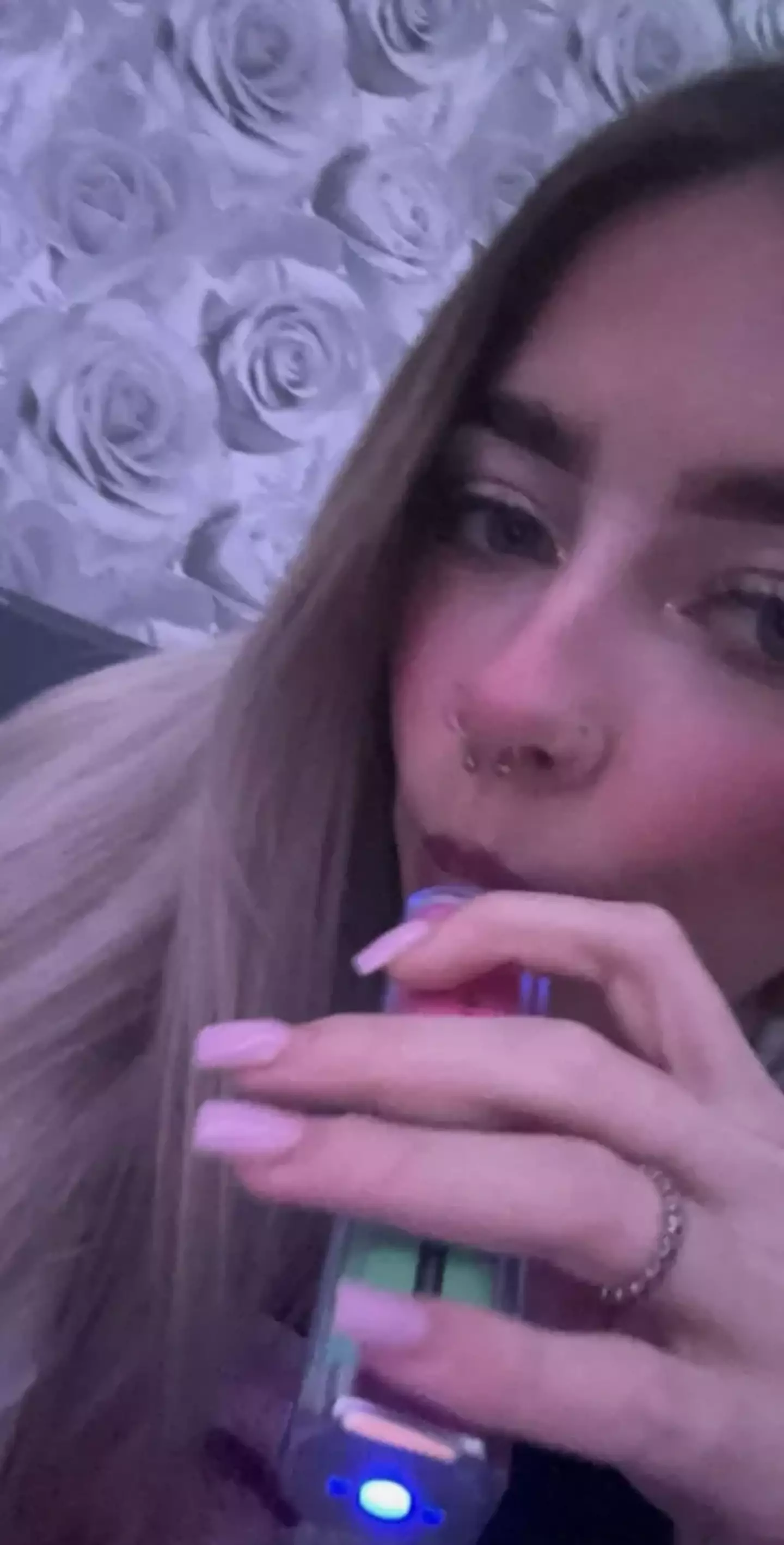 Tazmin Blight had been vaping since the age of 13. (Kennedy News and Media)