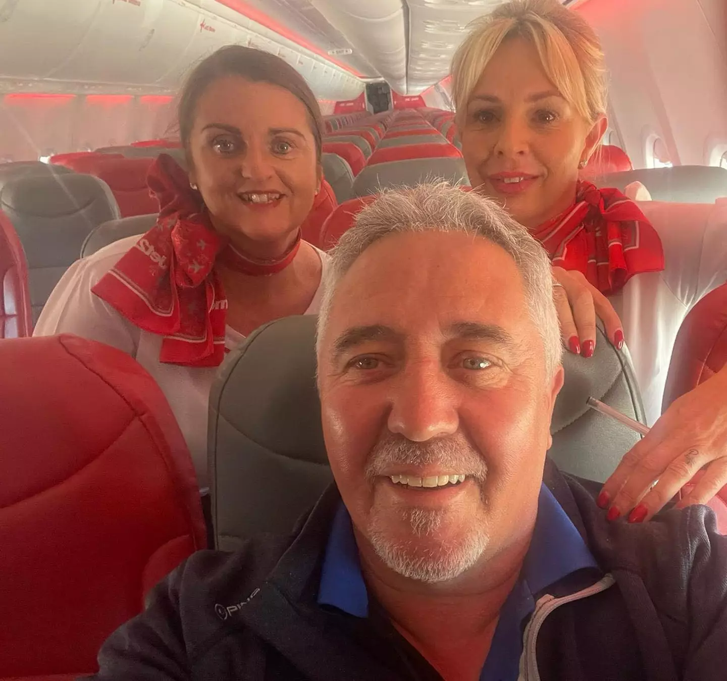 Cabin crew jokingly referred to him as King Paul.
