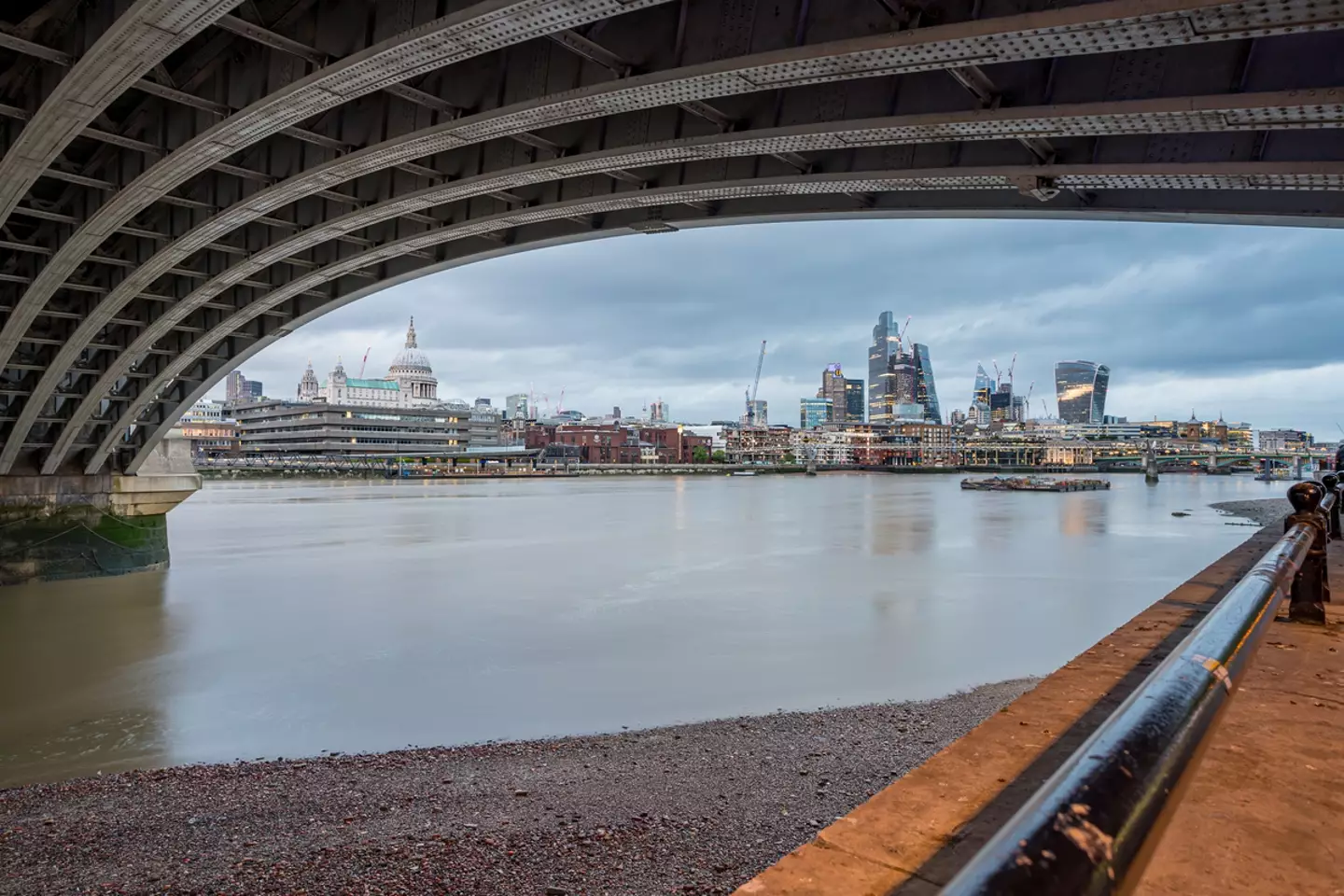 The 'creature' was spotted in the River Thames.