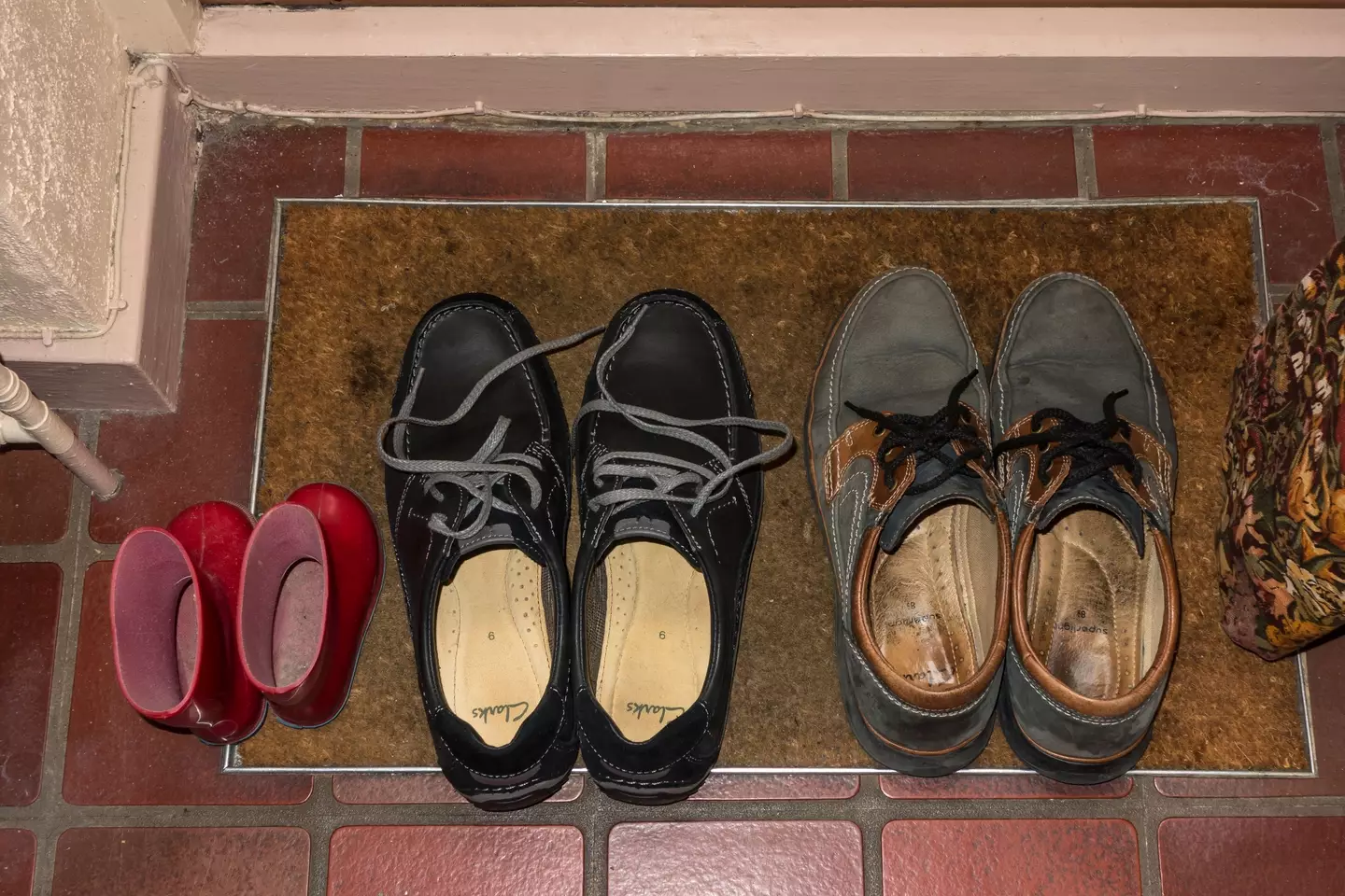 Take your shoes off when you get home to avoid tracking germs in.