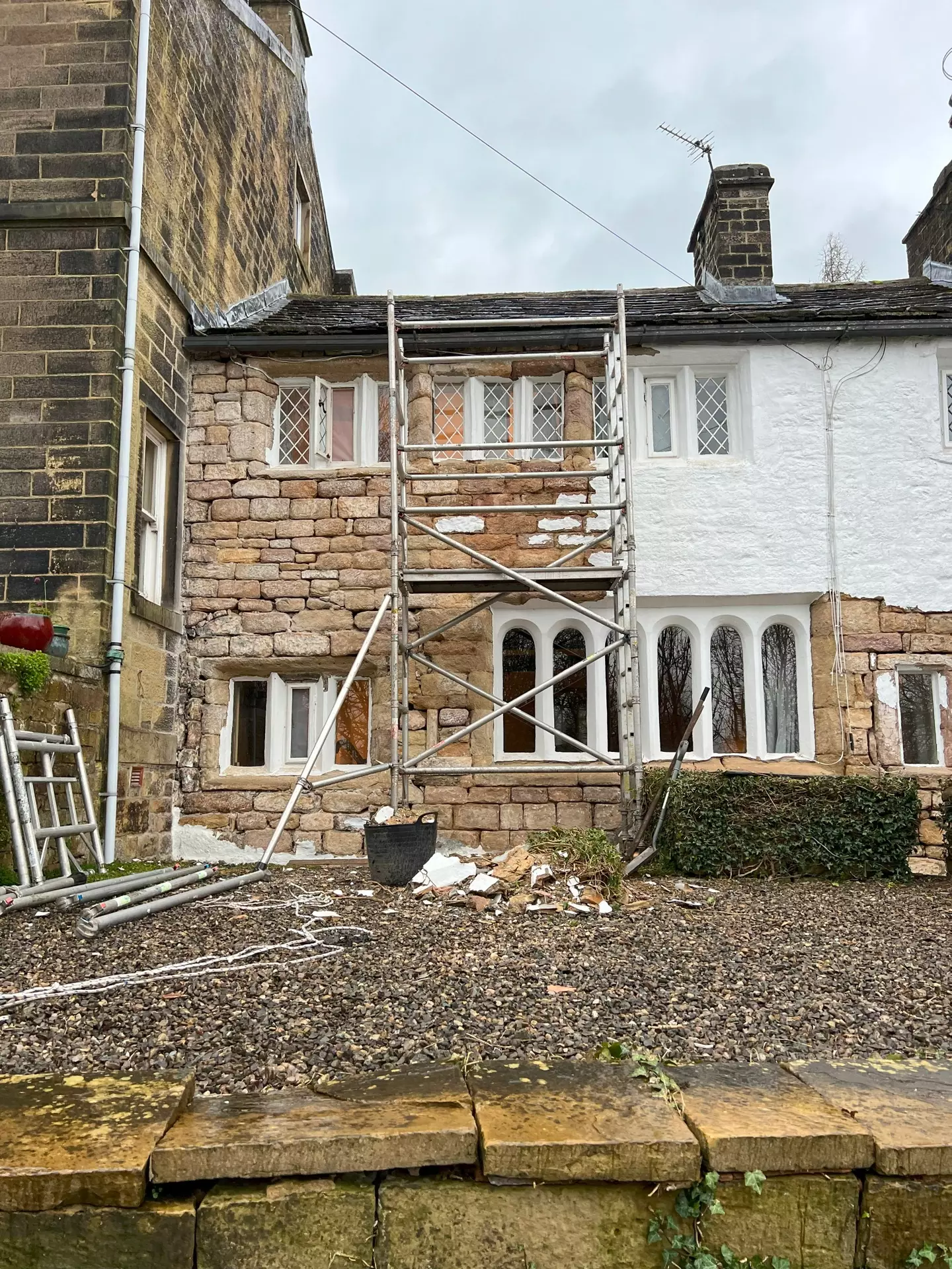 A young couple didn't realise what they'd stumble upon when renovating their new home (SWNS)