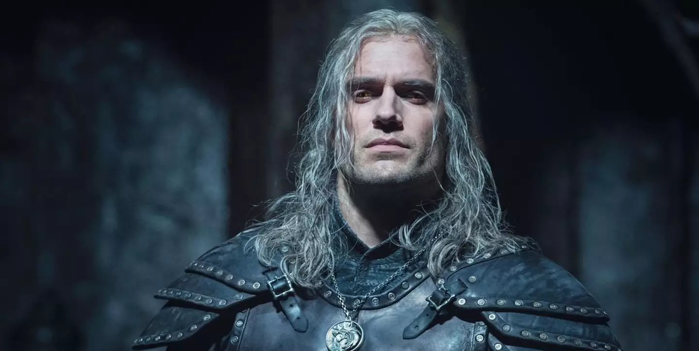 Cavill as Geralt of Rivia.