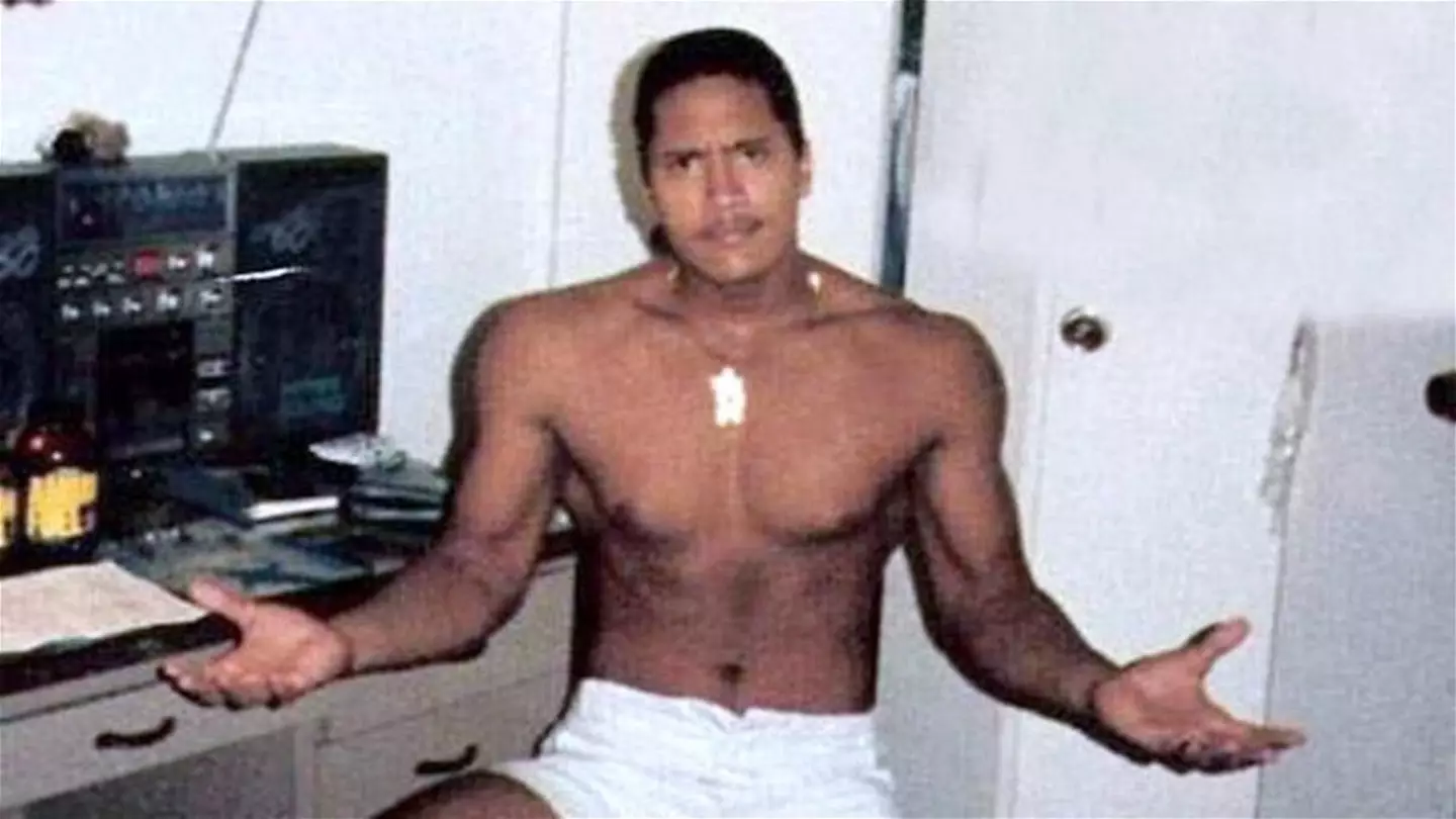 Even as a teenager The Rock was massive.