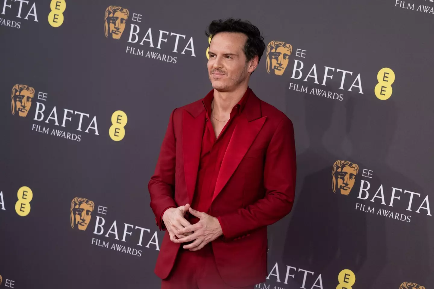 Andrew Scott walked away from the interview on the BAFTA red carpet.