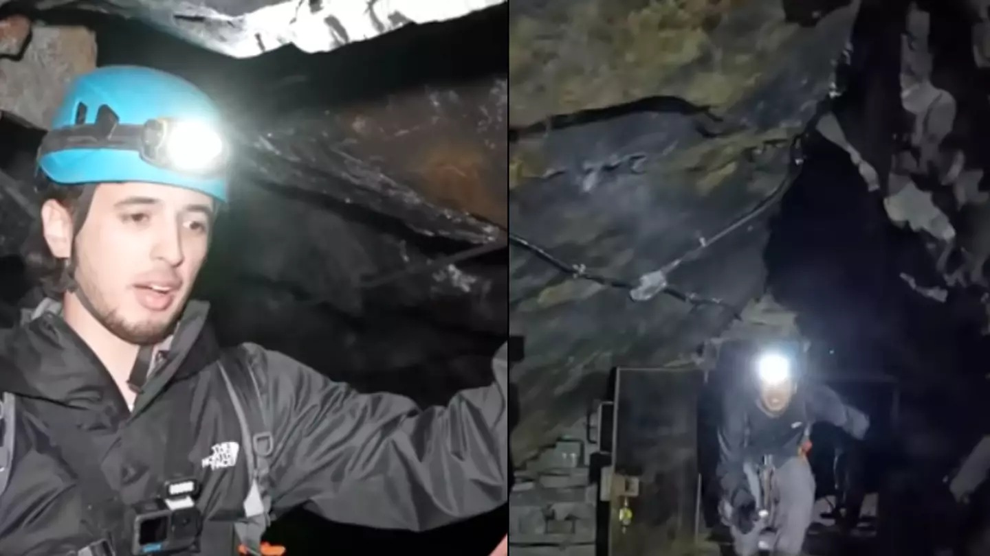 YouTubers terrifying experience after spending night in the ‘world’s deepest hotel’ over 1,300ft below ground