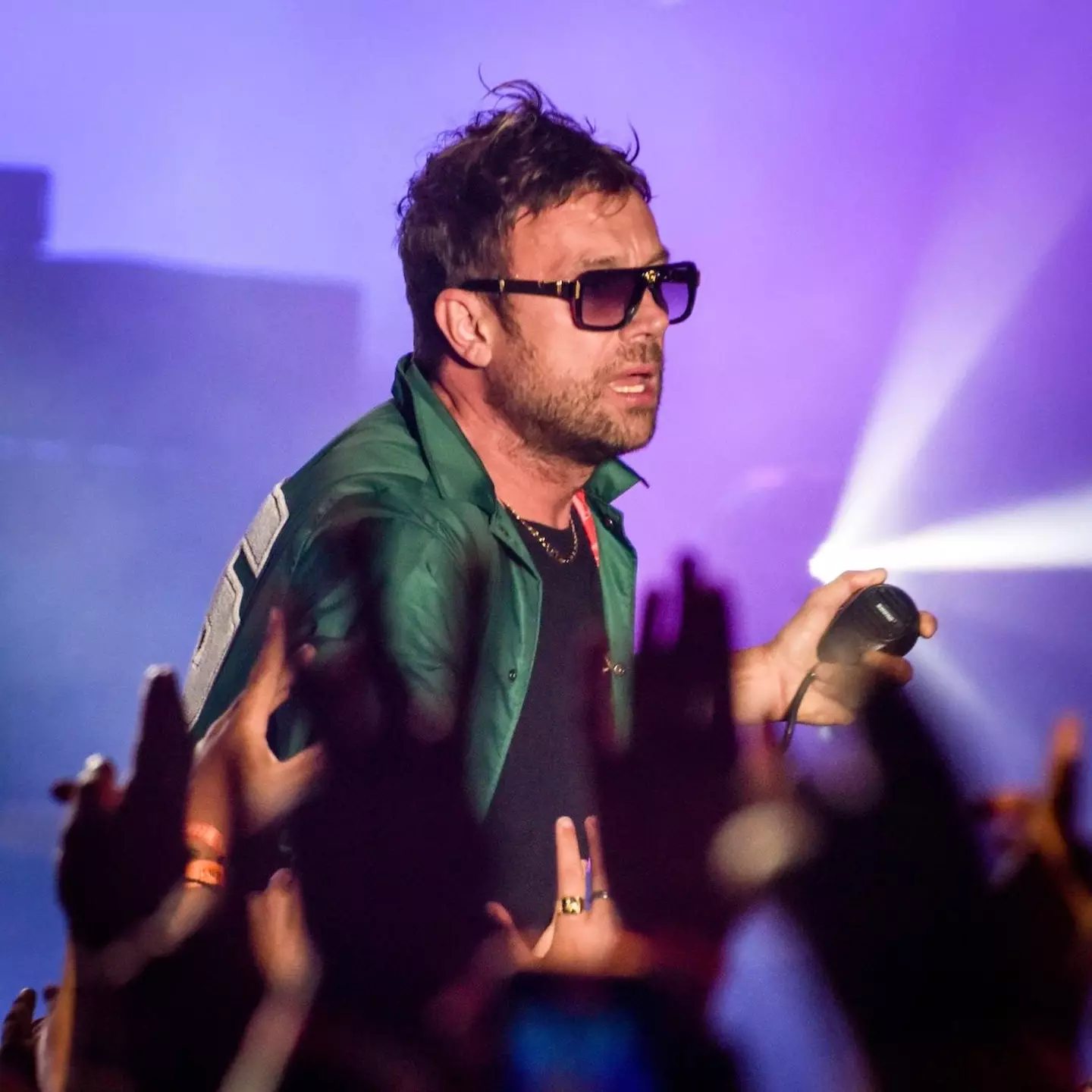 Albarn performing in August 2021.