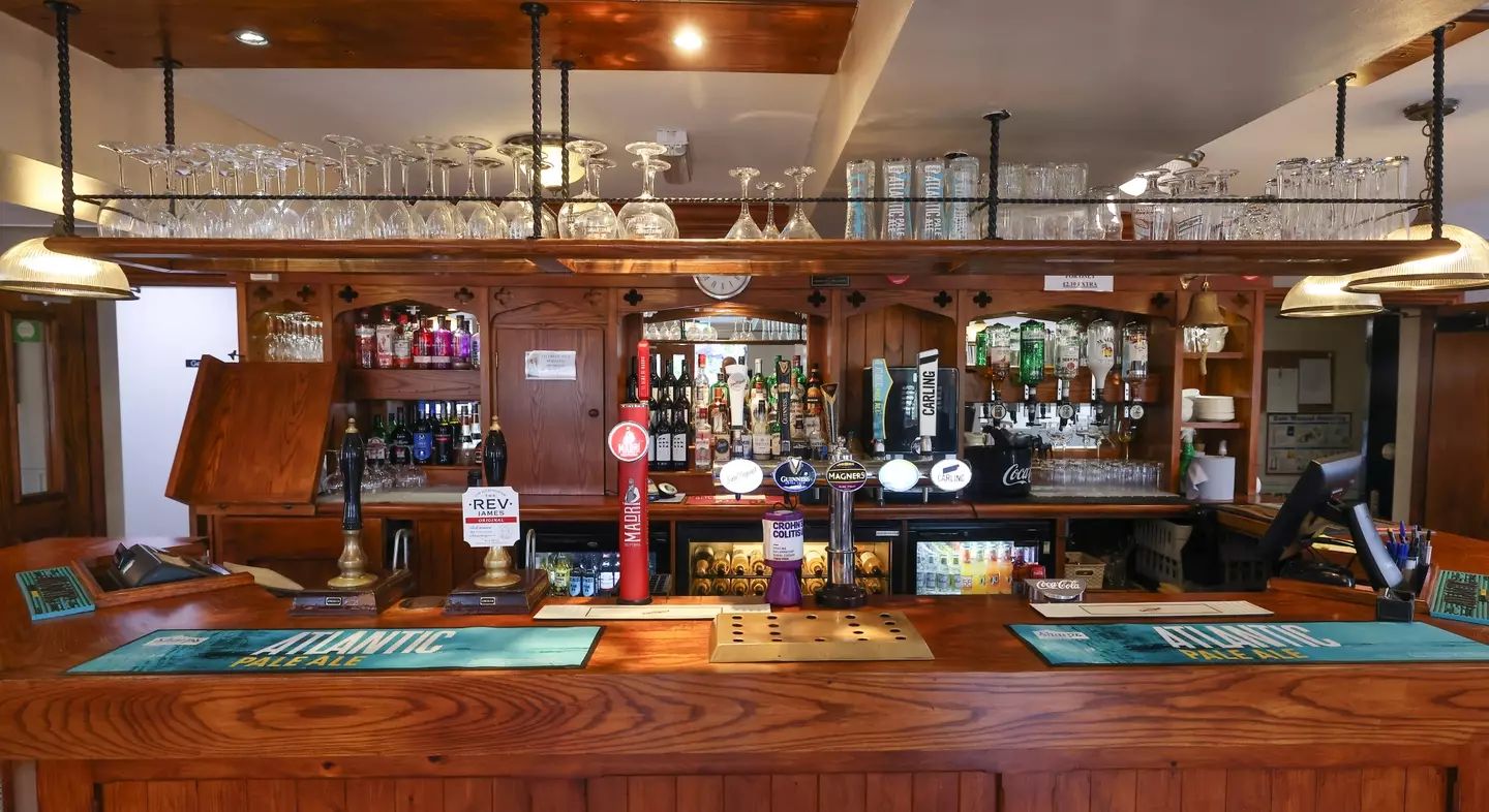 A pub landlady hit back after a review accused of her flirting with customers.