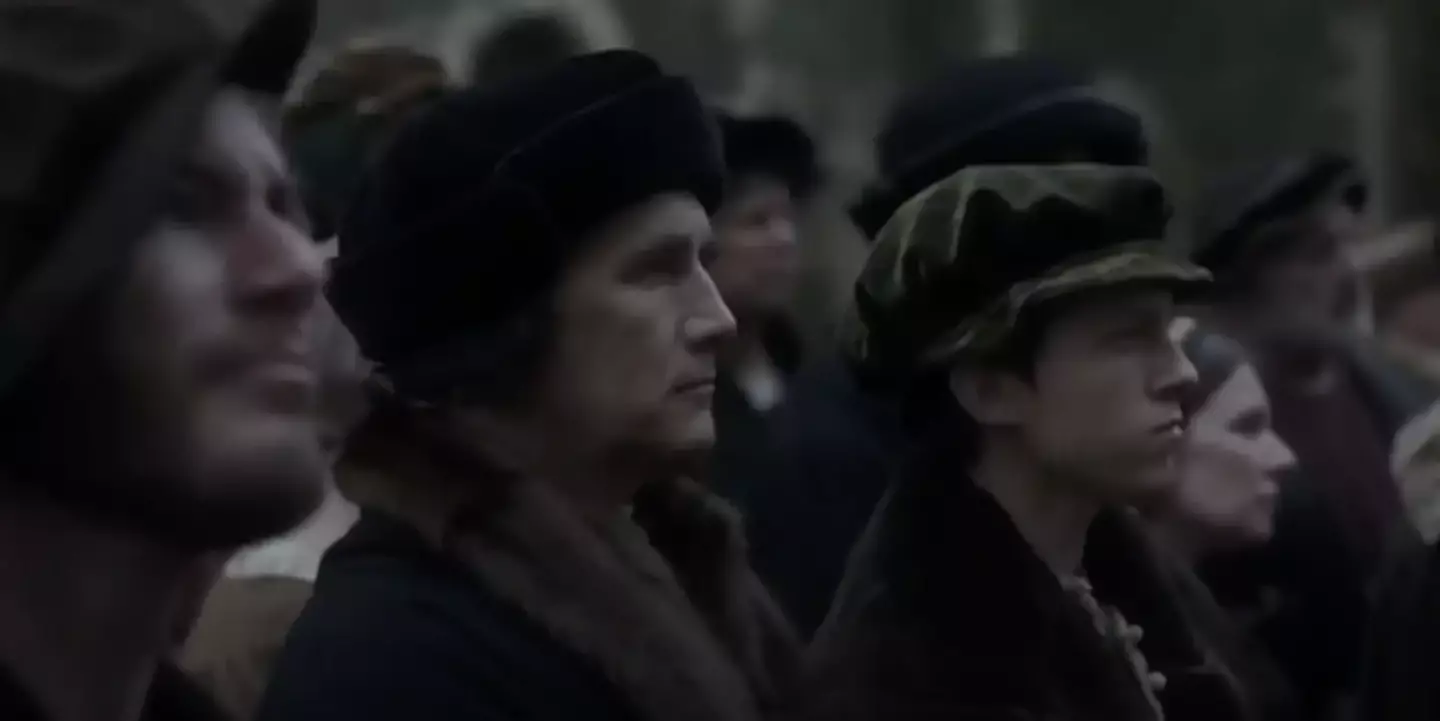 The series opens up with a powerful, gruesome scene (BBC)