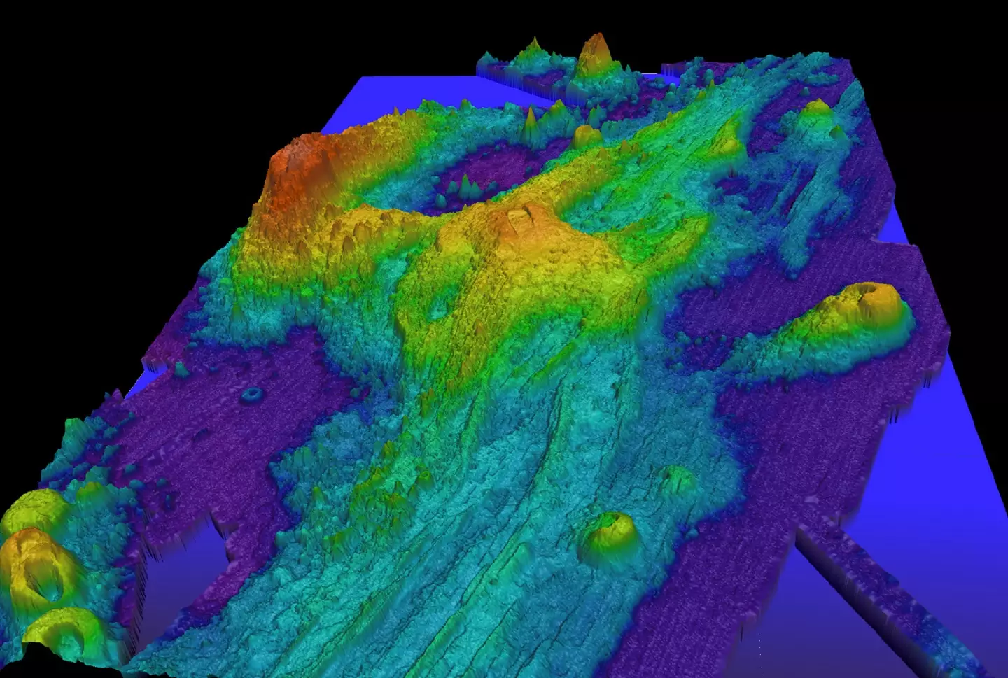 The eruption is expected to impact the topography of the surrounding area (NOAA)