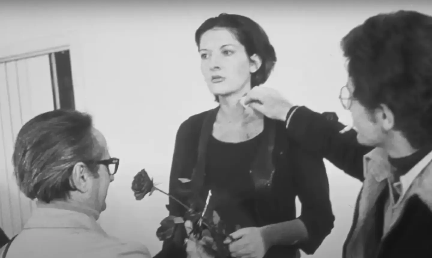 The performance started relatively tame (Marina Abramović Institute/YouTube)