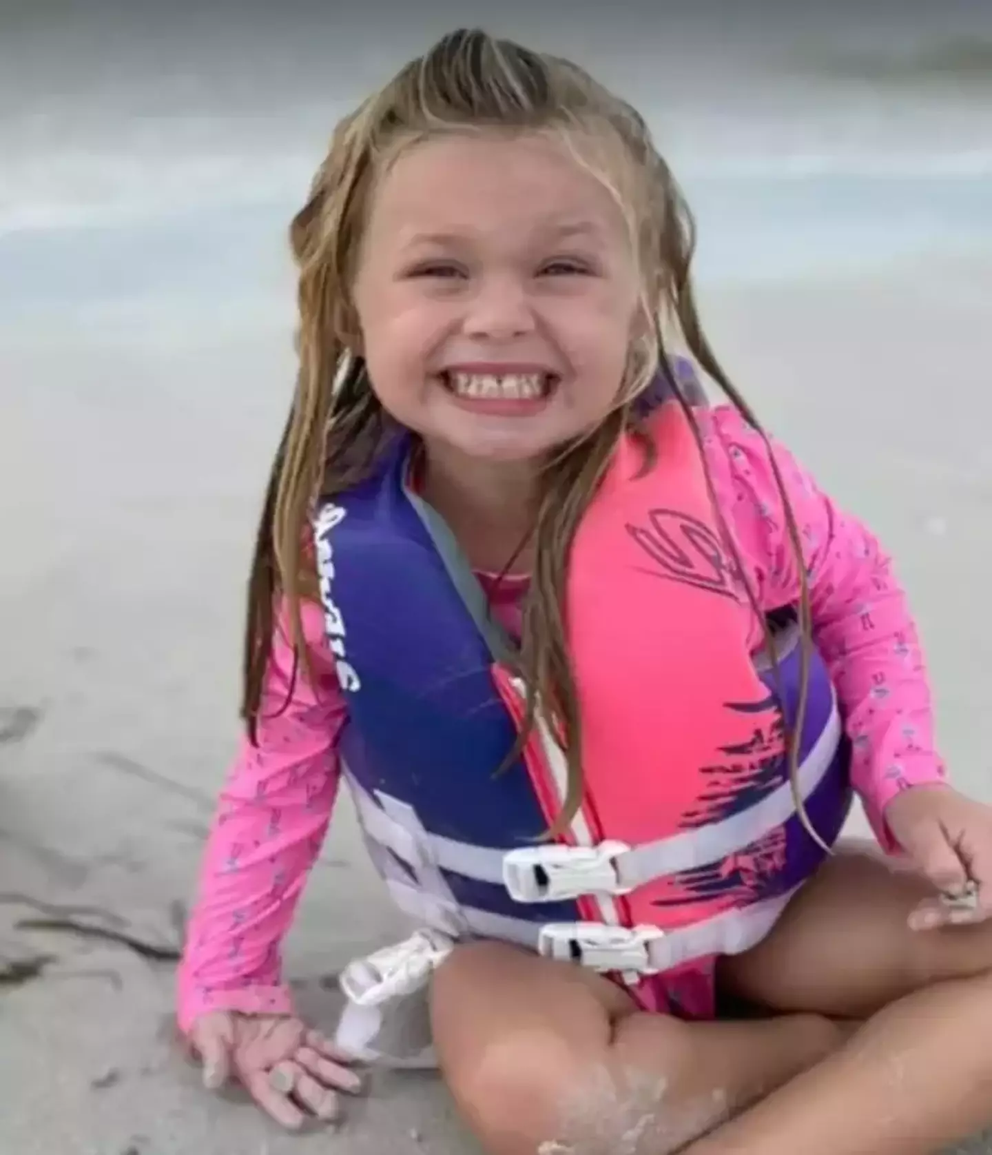 The seven-year-old died after a sand hole she and her brother were digging collapsed on them.