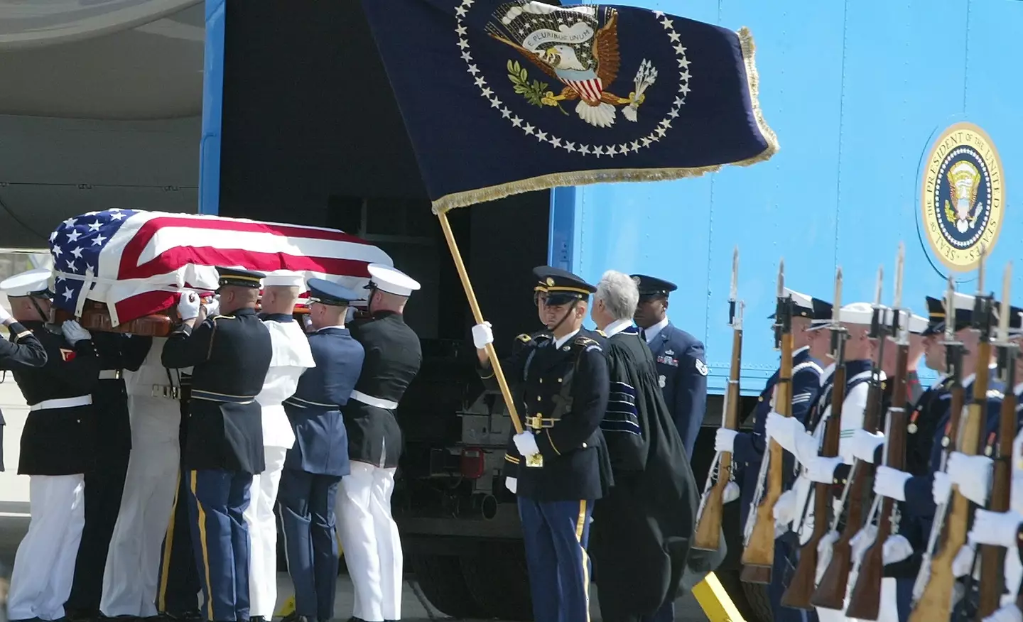 Reagan was a much-loved figure in US politics, with him granted a state funeral after his death (ROBYN BECK/AFP via Getty Images)