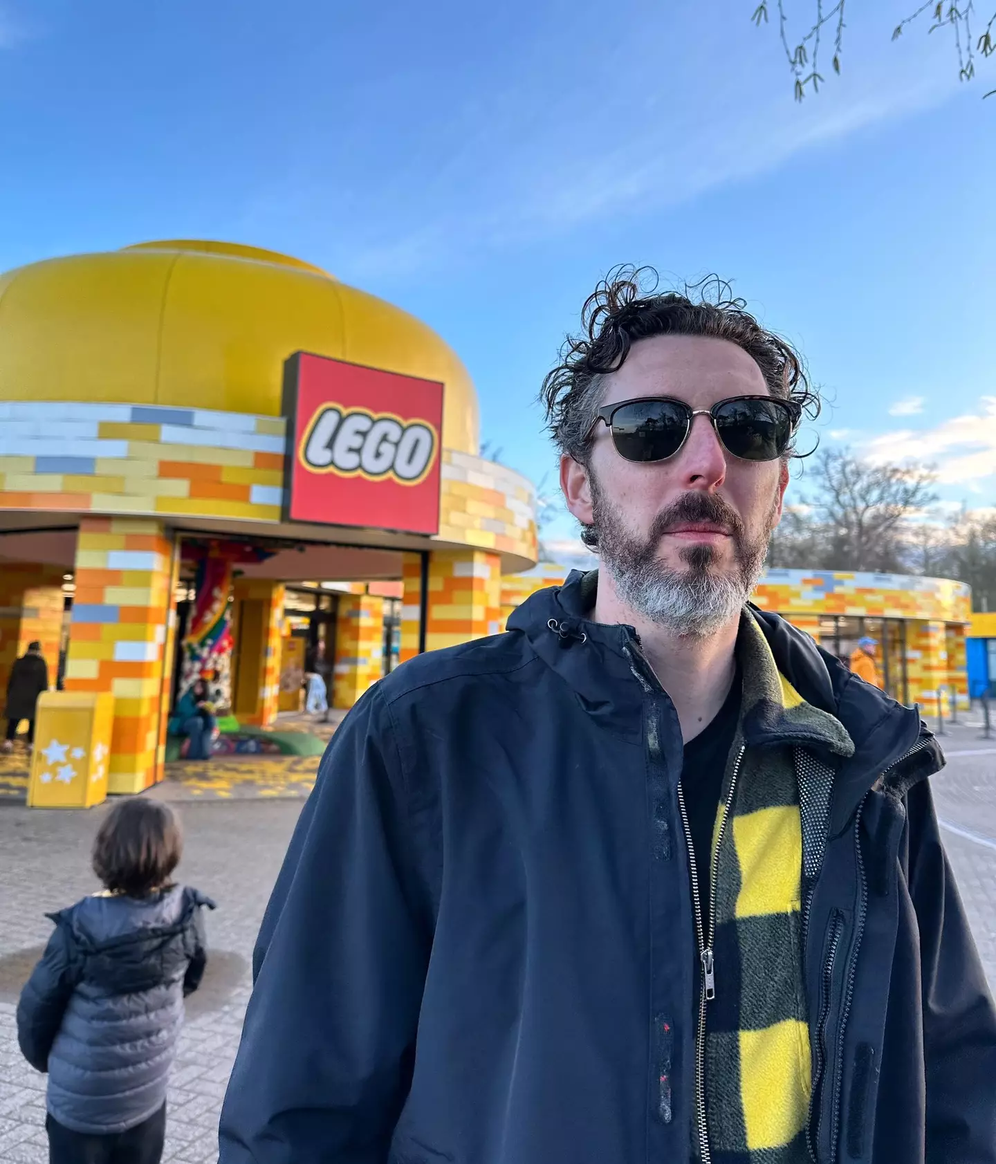 Fans were in hysterics after Inbetweeners actor Blake Harrison posted a picture of himself in front of a Lego store.