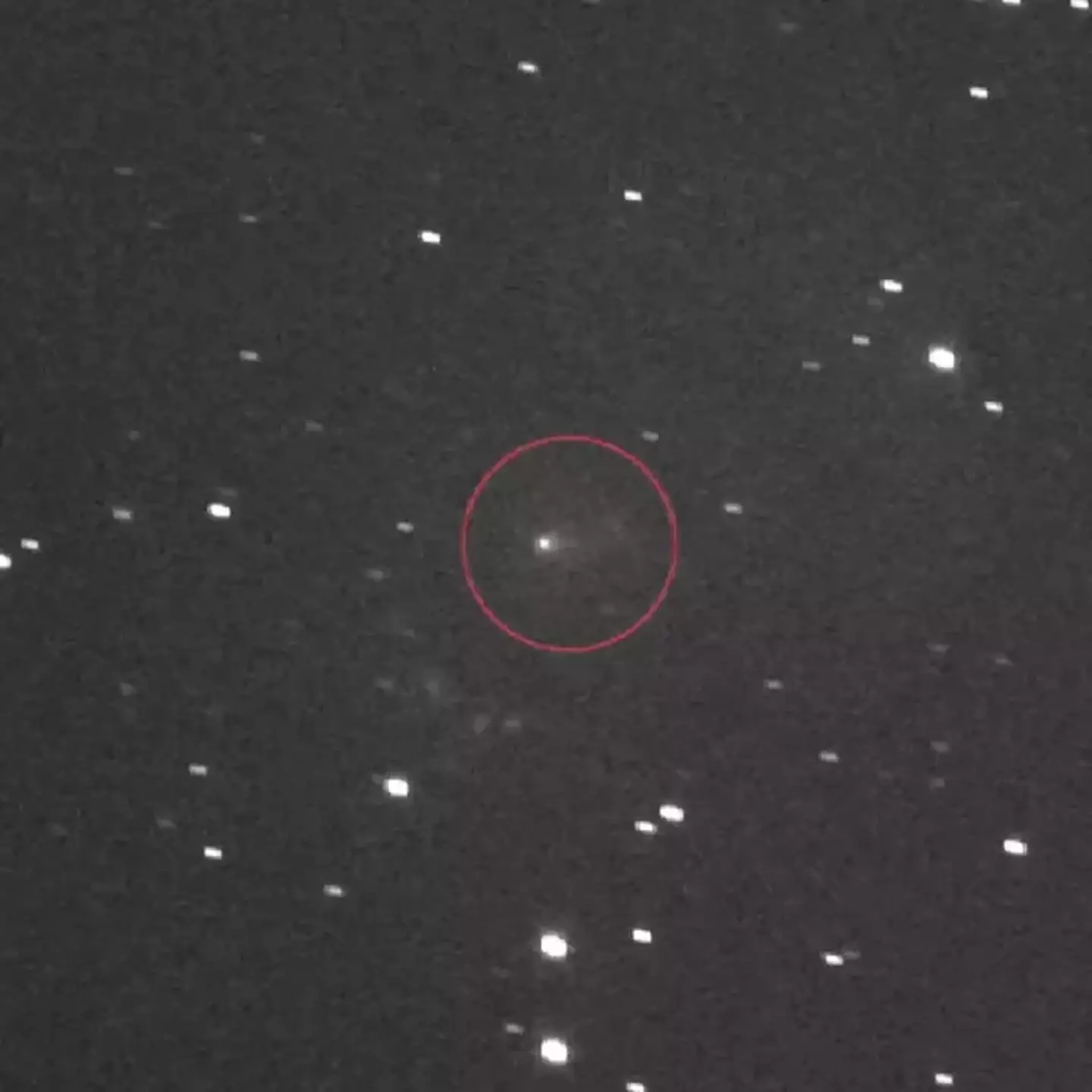 We can't tell exactly how large it is because it's very far away (YouTube/NASA)