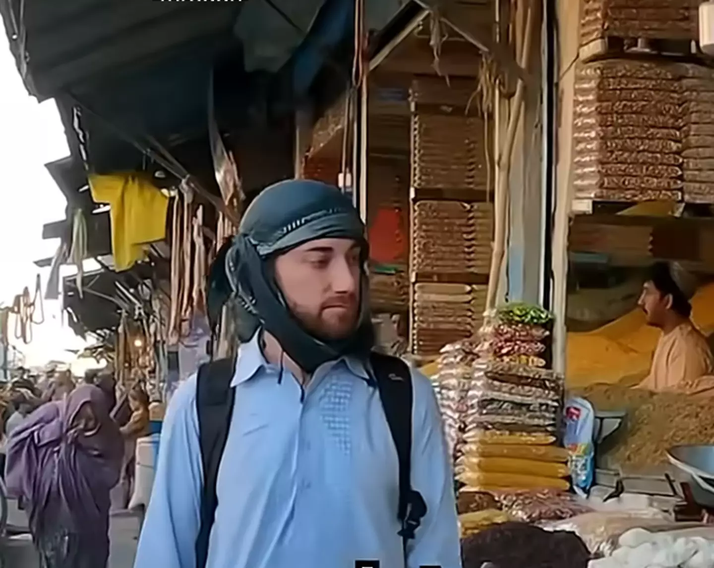 He says he felt an 'intensity' everywhere. (YouTube/@drewbinsky)