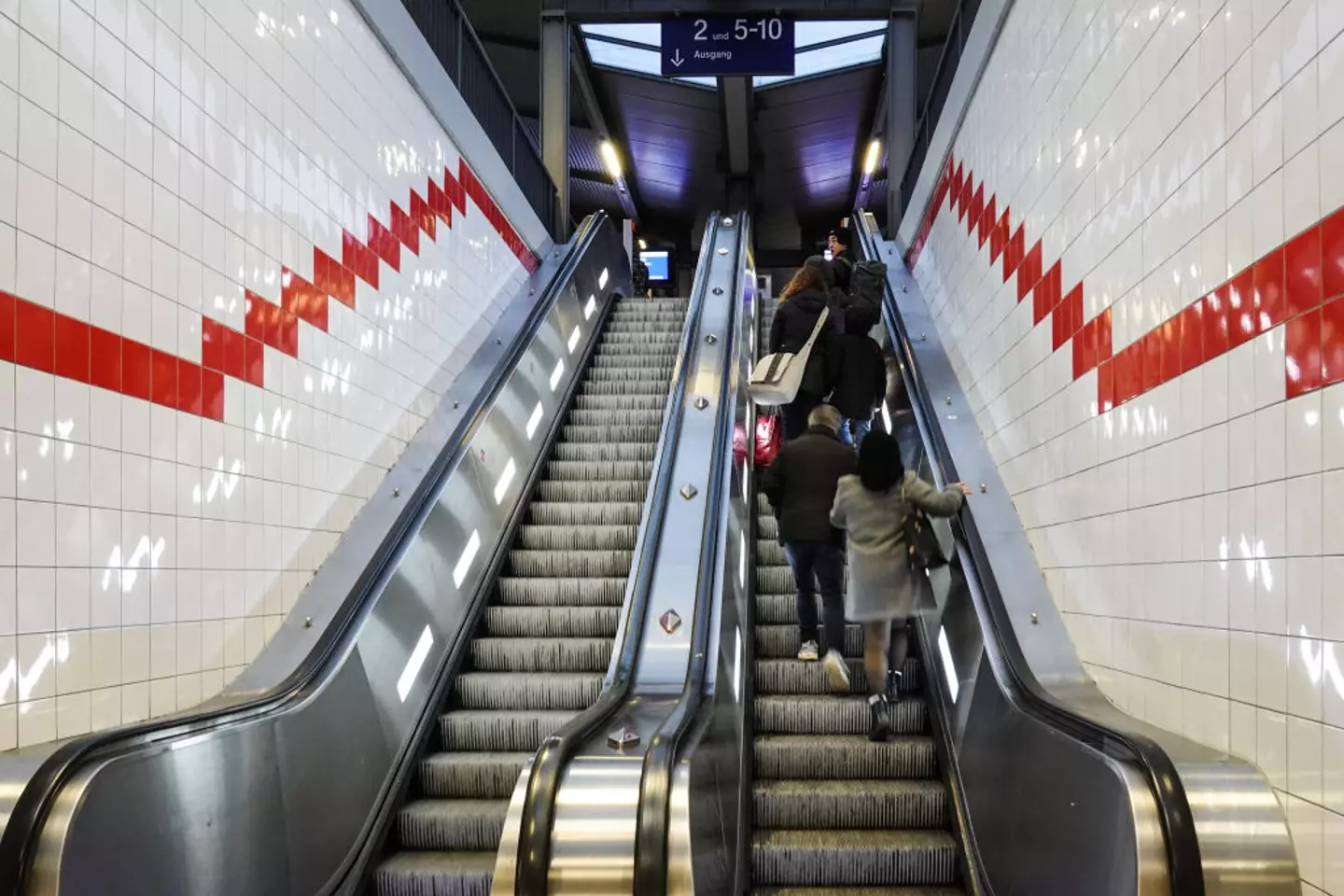 Much more convenient than walking up stairs (Michael Nguyen/NurPhoto via Getty Images)