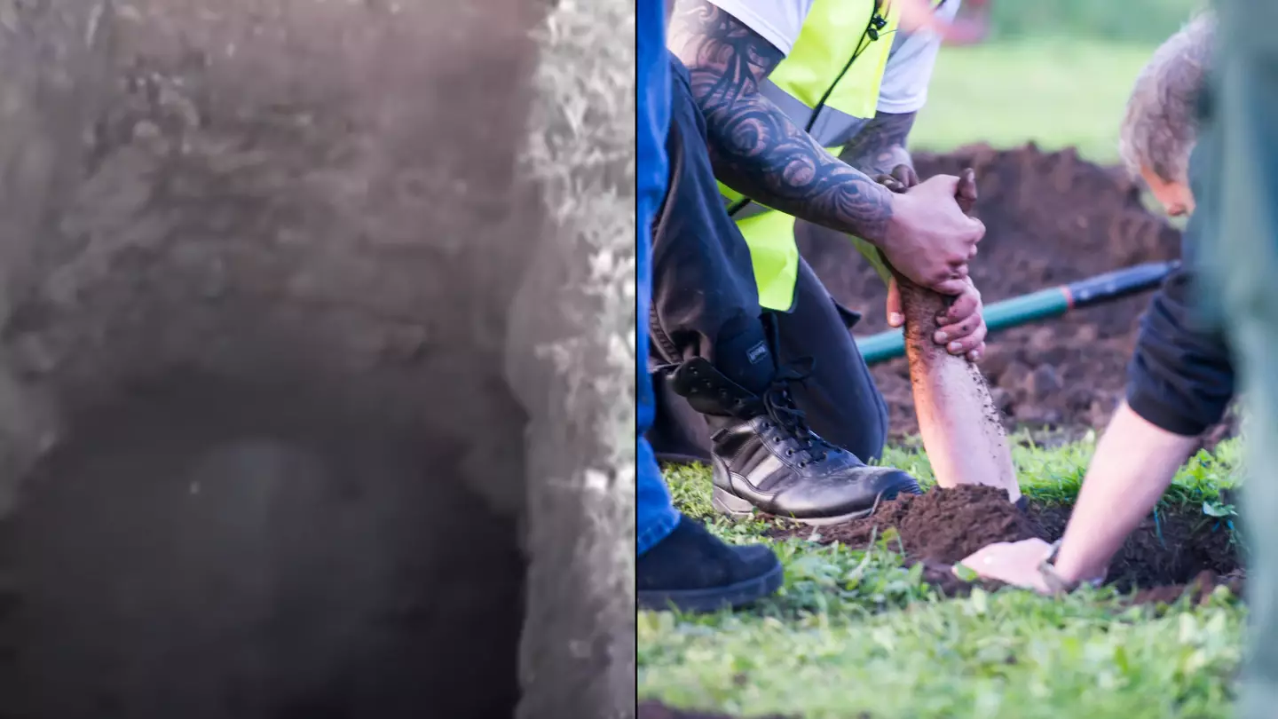 Man was buried alive while trying to escape through six feet of soil crushing down on him