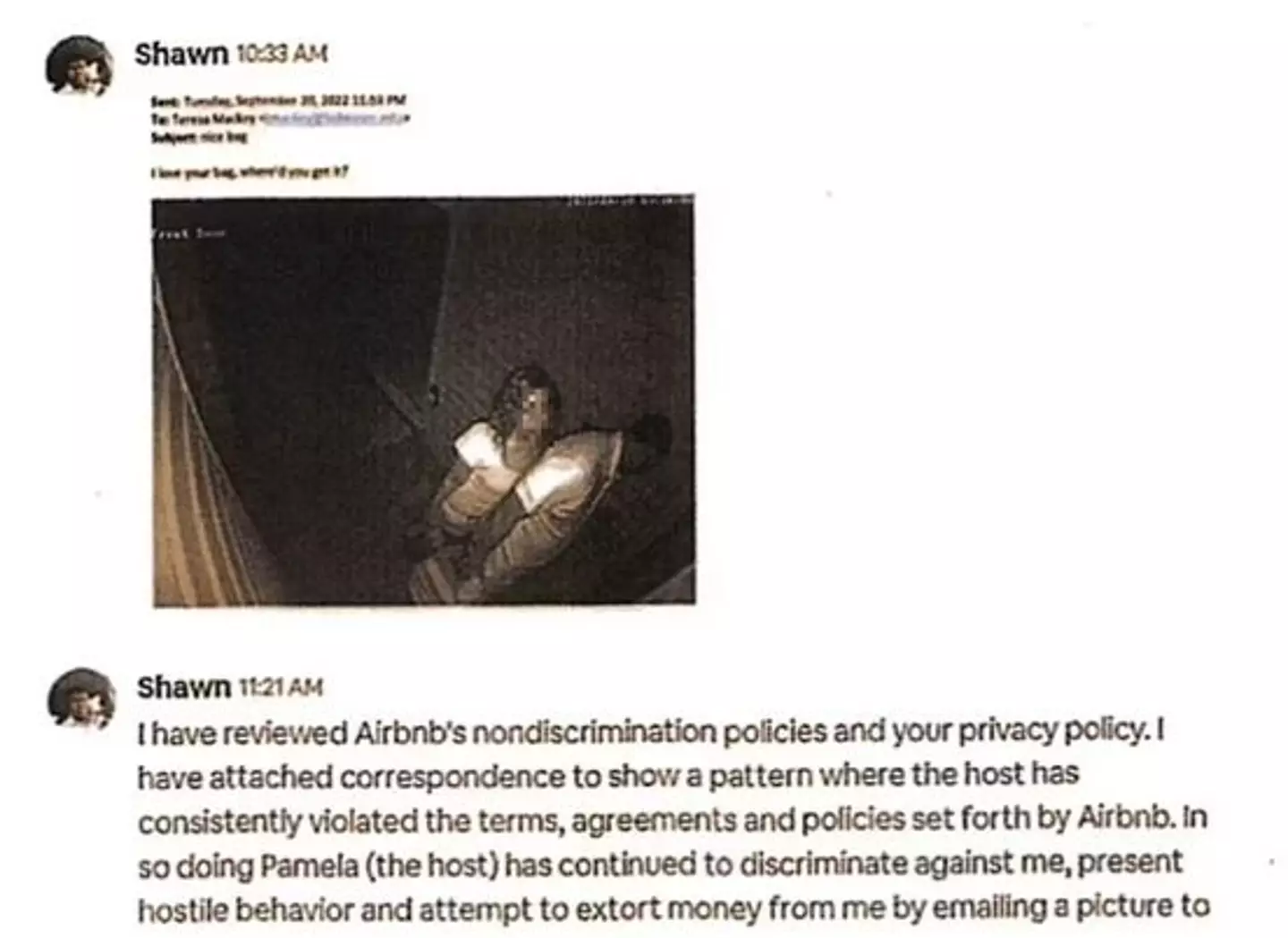 Fohler allegedly sent this email to Mackey's wife.