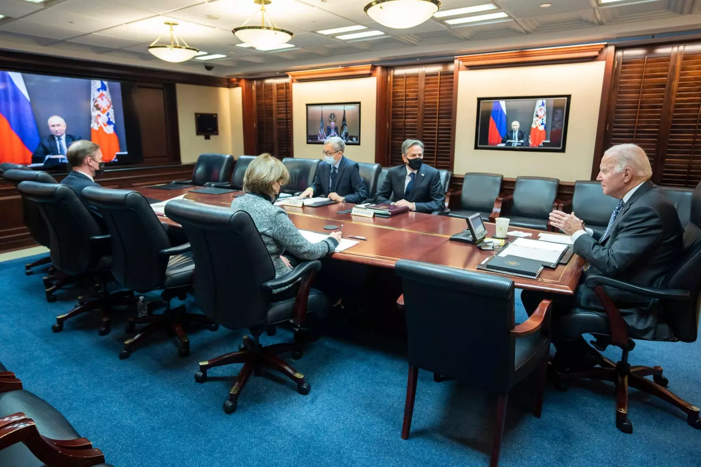 President Joe Biden discussed the matter in a video call with President Vladimir Putin.