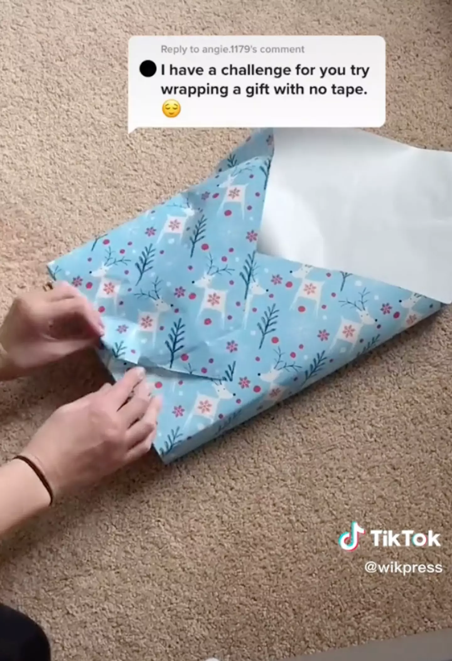 You can wrap presents without tape... if you know how.