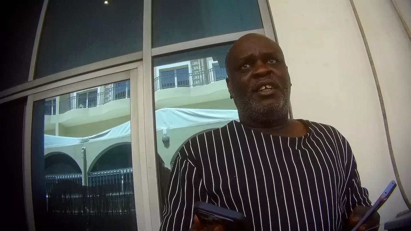 The BBC went undercover to track down Charles 'Abbey' Mwesigwa (BBC Eye/BBC World of Secrets)