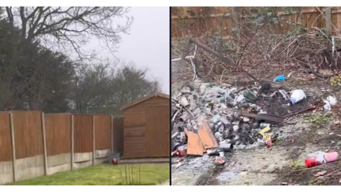 Woman calls police on neighbour after spotting part of her fence burning in his garden