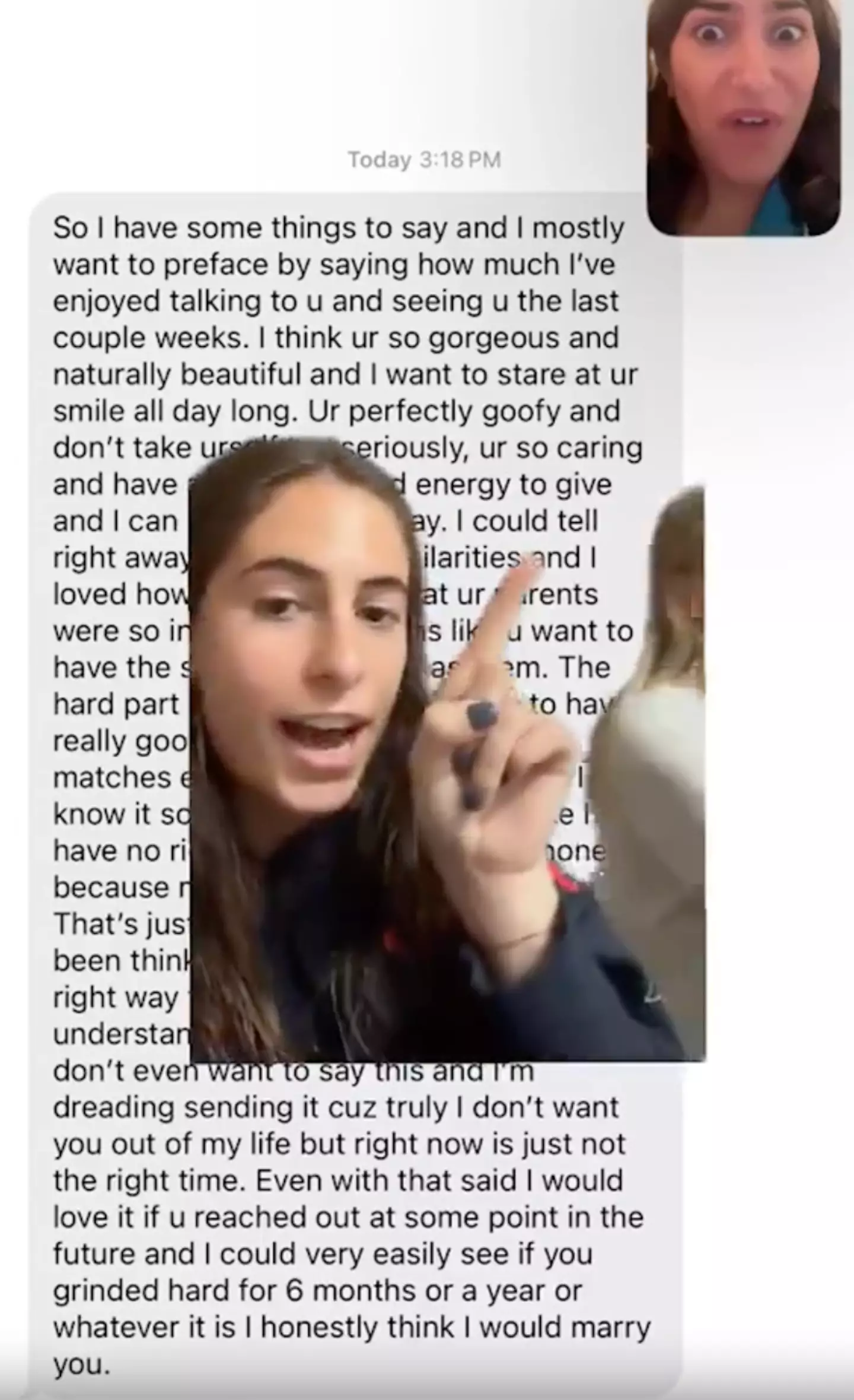 The text was enormous.