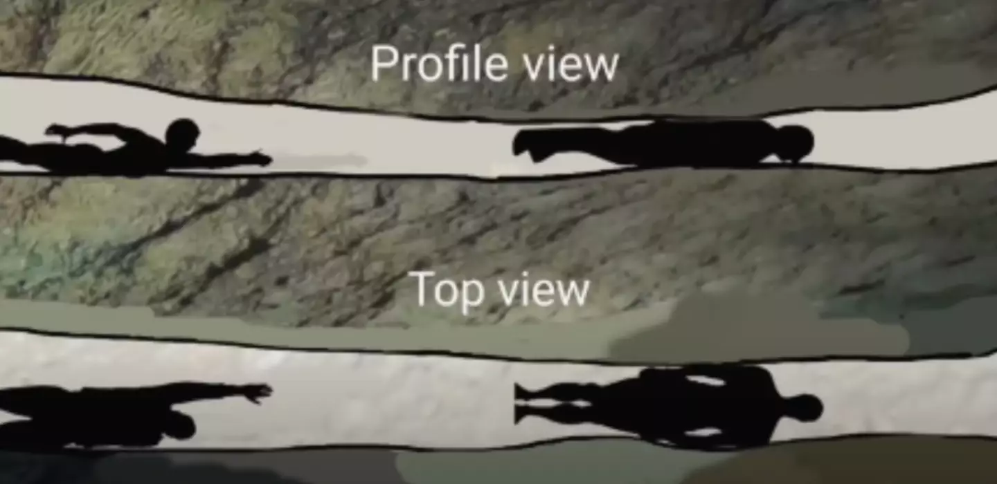 They illustrated how having a team with the right equipment can save your life. (Youtube/Caveman Hikes)