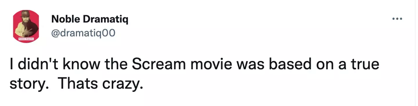 Film fans have been surprised to learn about the true events behind Scream.