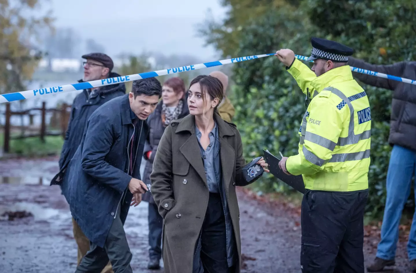 The drama stars Jenna Coleman as Ember Manning (BBC)