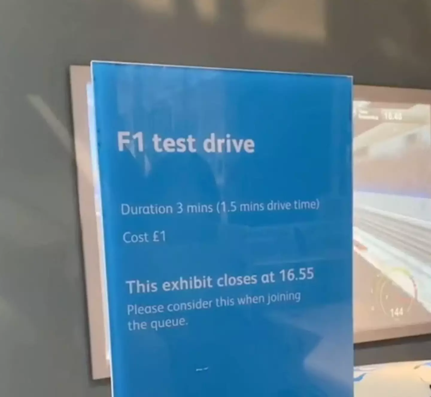 Visitors were warned about when the ride closed.