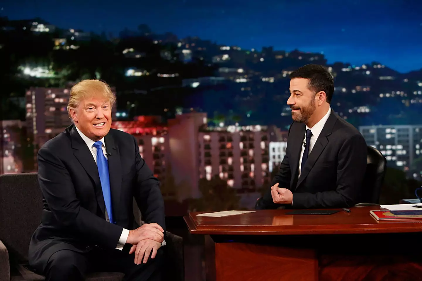 Donald Trump had clashed with Jimmy Kimmel several times before (Randy Holmes/Disney General Entertainment Content via Getty Images)