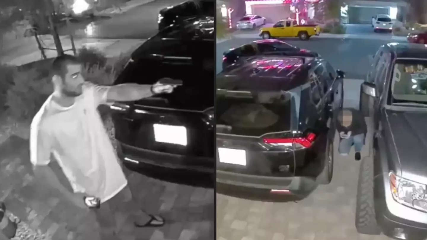 UFC champ holds suspected carjacker at gunpoint after spotting him on doorbell camera