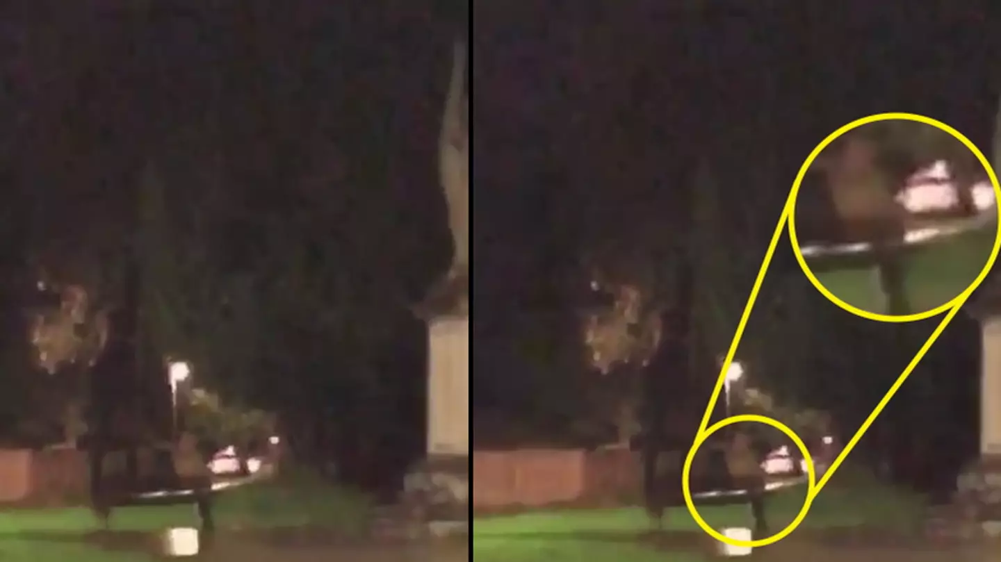 Lad captures 'ghost of soldier' sat 'clear as day' on bench next to war memorial