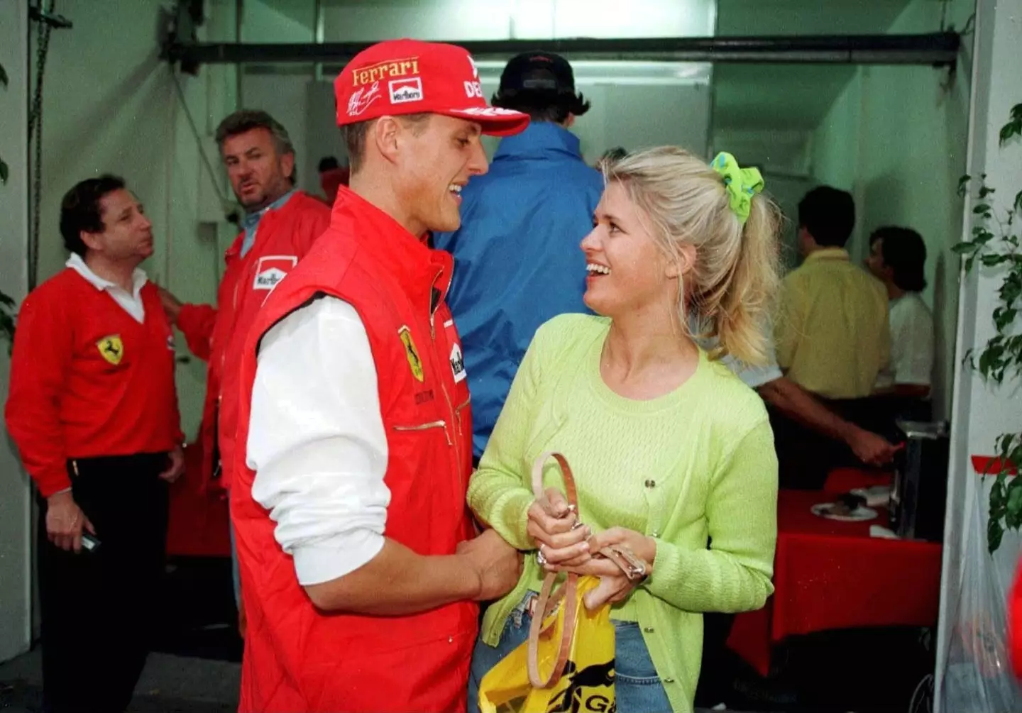 Corinna and Michael in 1996. (Marcus Brandt/Bongarts/Getty Images)