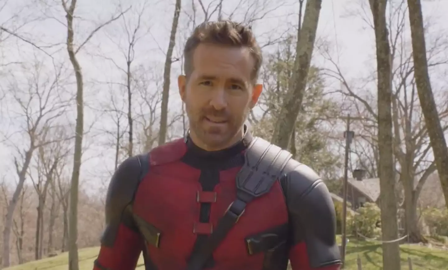 The actor shot the video while donning the famous Deadpool costume. (X/@vancityreynolds)