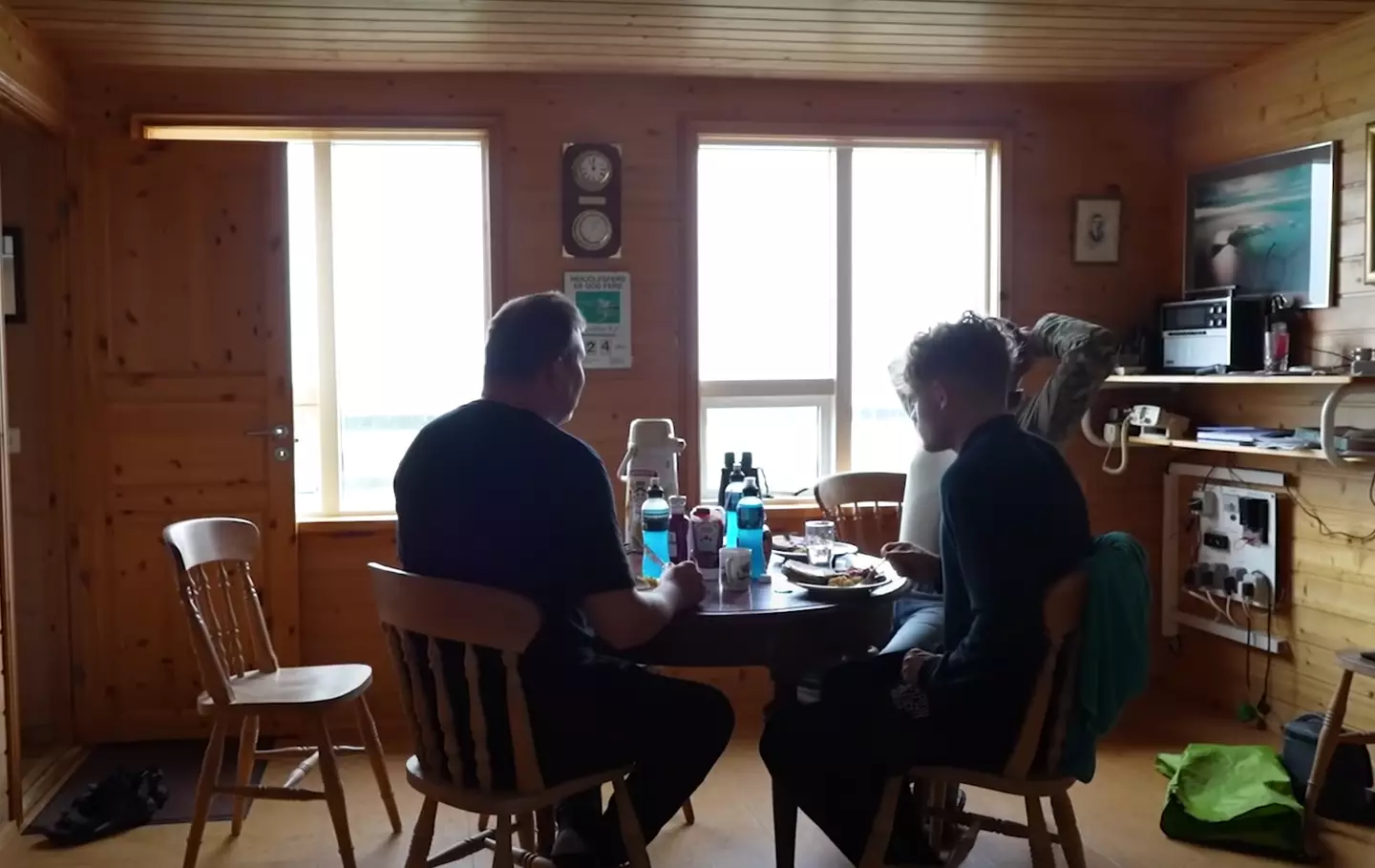 The house boasts a fully-functioning kitchen, bathroom and even has a grill out back.