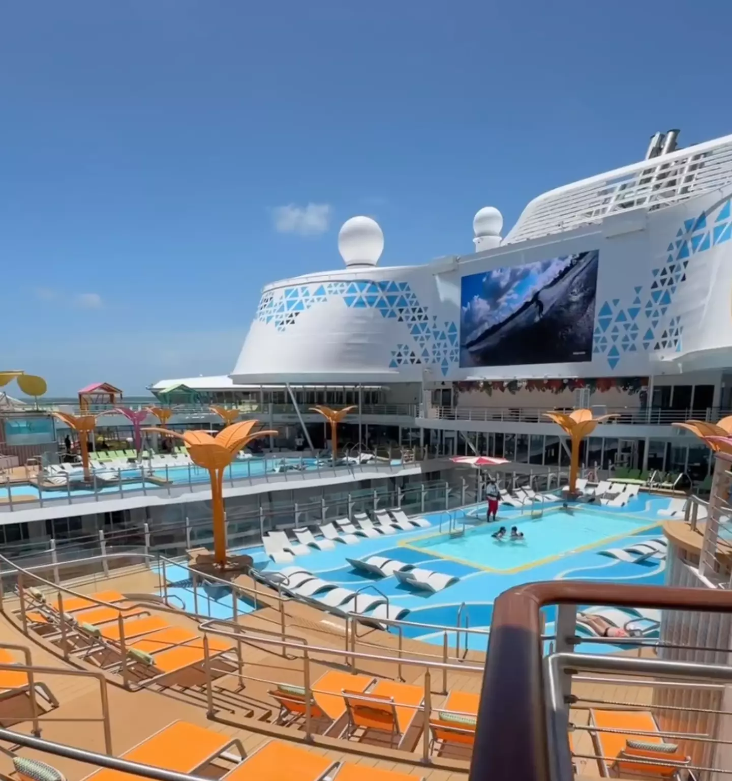 The top deck of Utopia of the Seas. (Instagram/@bryanjamescruises)