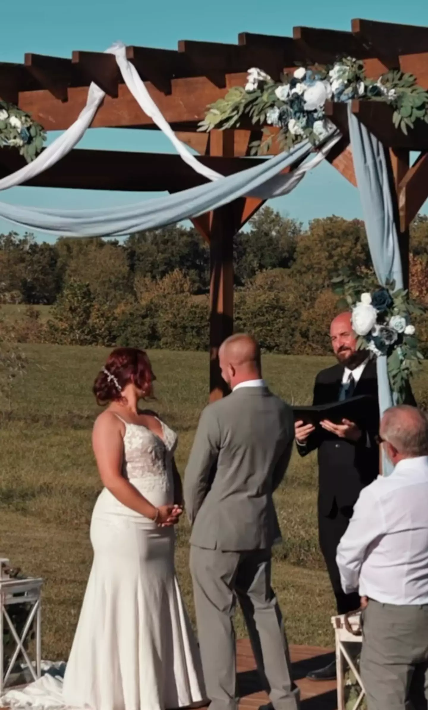 The officiant even tried to encourage the groom to reconsider his explicit vows.